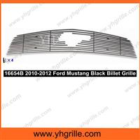 2010-2012 Ford Mustang Grille With Black Color And Logo Show V6