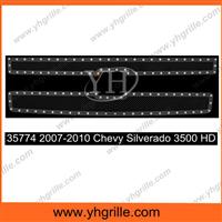 Auto parts Black Powder Coated front Mesh Grille for Chevy Silverado 2500 HD 2007-2010 car