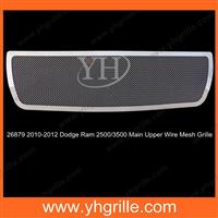 Auto parts 2010-2012 Dodge Ram 2500/3500 Stainless Steel mesh Chrome front grille for car