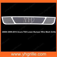 1.8mm Wire Mesh Style Chrome car Bumper Grille for TSX 2009-2010