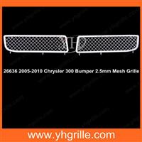 2005-2010 Chrysler 300 (Fog Lights Full Covered) Bumper Chrome Mesh Grills