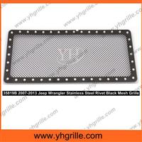 Stainless Steel Black Mesh Grille for Jeep 2007-2013