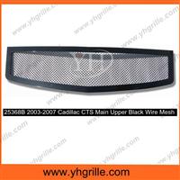 matching for 2003-2007 Cadillac CTS Main Upper Black Wire Mesh chrome car front Grille