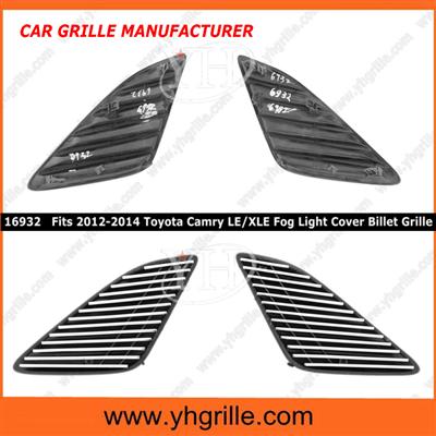 2 Pieces Fog light Cover Auto Universal Front Grille For 2012/2013/2014 Toyota Camry