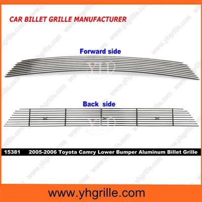 Aluminum Horizontal Billet Grill For Polished Lower Bumper Toyota Camry Grill