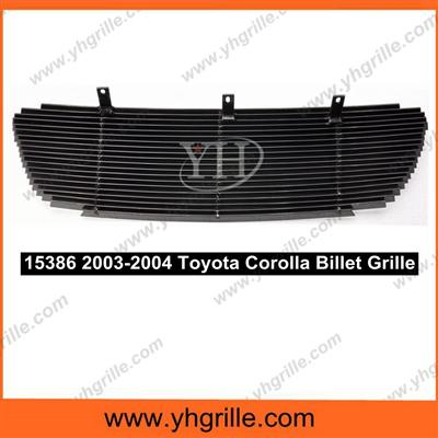 Front Grille Main Upper Aluminum Billet Auto Parts For Toyota Corolla Front Bumper