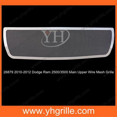 Auto parts 2010-2012 Dodge Ram 2500/3500 Stainless Steel mesh Chrome front grille for car