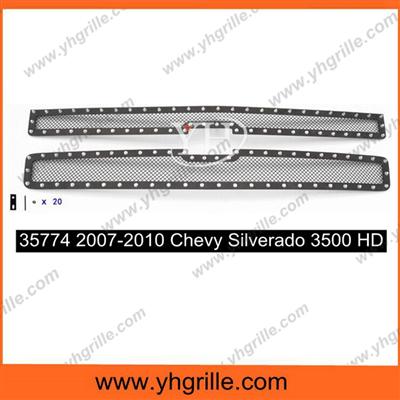 Supply front Mesh Grille with Stainless Steel Material for Chevy Silverado 3500 HD 2007-2010