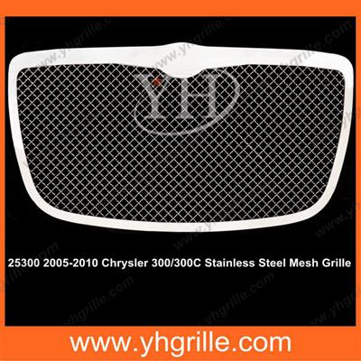 Auto accessories 05-10 Chrysler 300/300C Stainless Steel Chrome Mesh Grille for car