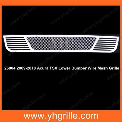 1.8mm Wire Mesh Style Chrome car Bumper Grille for TSX 2009-2010