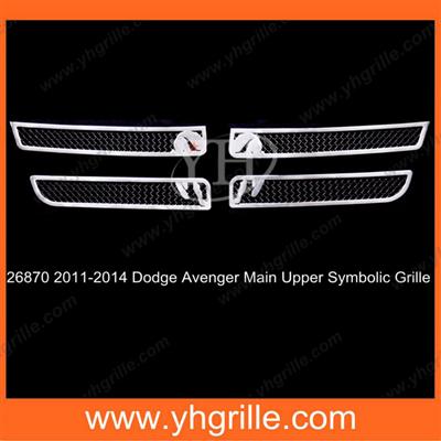 suitable for 2011-2014 Dodge Avenger Main Upper Stainless Steel billet Grille