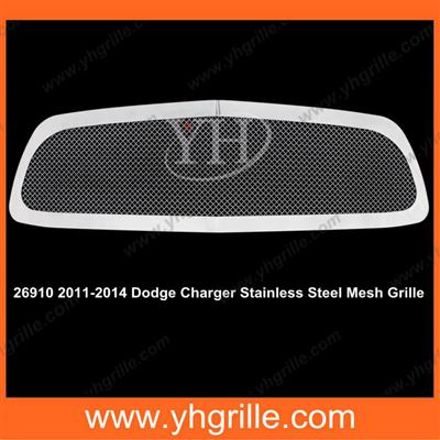 made by Yinghui for 2011-2014 Stainless Steel Mesh car Grille for Dodge Charger from shanxi yinghui company