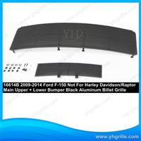 Main Upper+Lower bumper Black front grille for Ford F-150 2009-2014