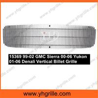 Fits 99-02 GMC Sierra 00-06 Yukon 01-06 Denali Vertical Billet Grille
