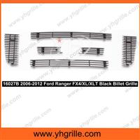 Fits 2006-2012 Ranger FX4/XL/XLT For 6 Panel Style Main Upper Aluminum Billet Ford Front Grille