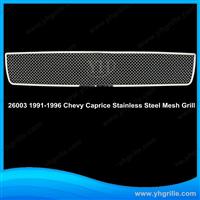 Auto parts accessories Stainless Steel Material Mesh car Front Grills for Chevy Caprice 1991-1996 (Main Upper)