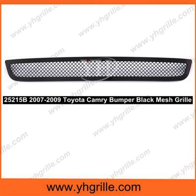 Black Stainless Bumper Mesh Grille for 2007-2009 Toyota Camry Not For SE