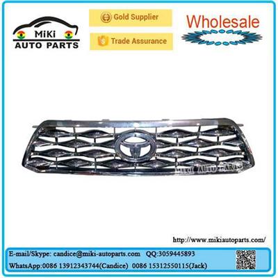 For Highlander 2009 Aftermarket Car Chrome Front Grille