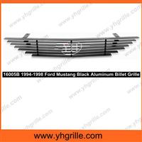 Black Replacement car Grille for Ford Mustang 1994-1998 Logo Area Trimmed
