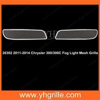 Stainless Mesh Car Front Grills for 2011-2014 Chrysler 300/300C Fog Light Cover
