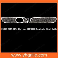 Stainless Mesh Fog Light Grills for 2011-2014 Chrysler 300/300C