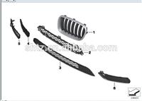 Front Bumper Closed Grid Grille w/o PDC hole Left 51117210469 for BMW X3 F25