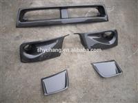 Carbon fiber AIR DUCTS SIDE VENTS LOWER GRILLE For IMPREZA 10 GRB STI HATCHBACK FRONT BUMPER CF