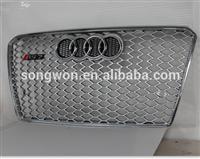 full black/half chrome/full chrome front grille for audi RS7