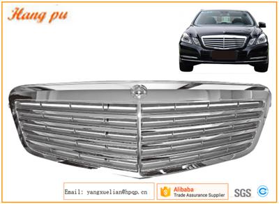 Auto front bumper mesh grille for Mercedebenz E Class W212 car mesh grille Car chrome front grille