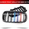 FOR BMW X series X5 F15 Front Grill Carbon Pair Fence Grille Mesh KUHLERGRILL