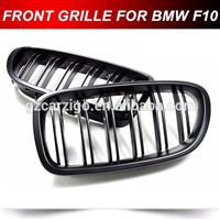 F10 M5 Matte Black Front Kidney Grille For BMW 5 Series F10
