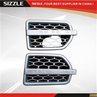 ABS Silver Fender Side Air Vent Grille For Discovery 4 10-On