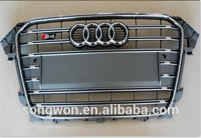 high quality and hot sale s4 style car front grille for audi A4B9/S4
