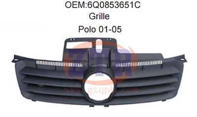 Auto Parts Grill for VW Polo 6Q0853651C 01-05