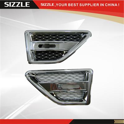 ABS Chrome Mesh Car Fender Air Vent Grille For Freelander 2 06-10