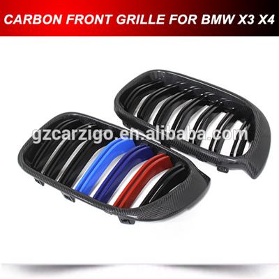 NEW Sedan Replacement Carbon Fiber Front Nose Grille Mesh For BMW X3 F25 X4 F26