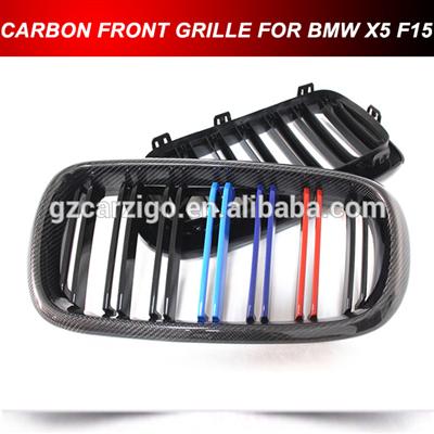 M Style Carbon Fiber Kidney Grille Front Grill Fit For BMW X SERIES F15 X5 2016