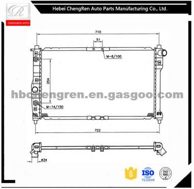 Aluminum RADIATOR A/T 16MM 96351931 FOR NUBIRA 97