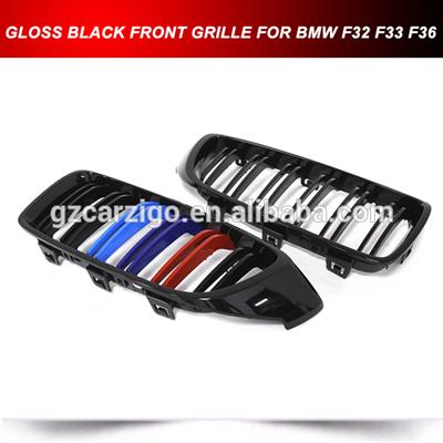 Gloss Black Hood Front Grills Grille 1PAIR FOR BMW F32 F33 F36 2014-2016