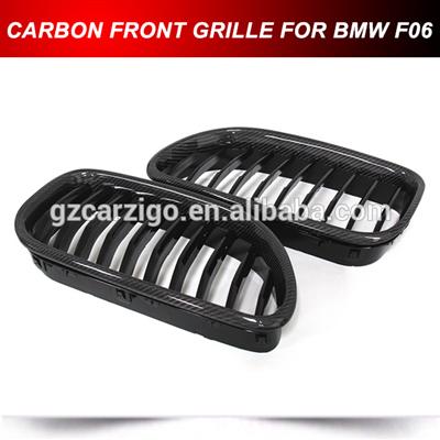 Carbon finish front grill kidney grille for BMW 6 Series F06 F13