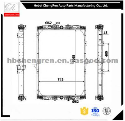 Auto Radiator For DAF XF95(97-02) F95(94-)Truck OE 1326966/1617340