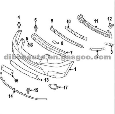 Hyundai SANTA FE BEAM ASSY-FR BPR865302B000