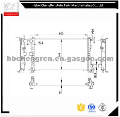 Plastic And Aluminium Cooling System Estate Radiator For Ford OEM YS4Z8005AA