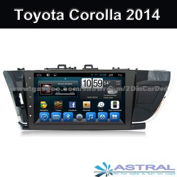 In Dash Car Navigation With Monitor Two Din Size Toyota Corolla 2014