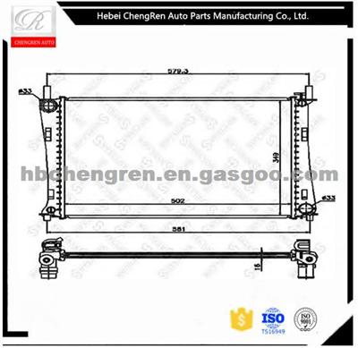 Aluminum Radiator For FORD FIESTA / FUSION OEM 4S6H8005DA