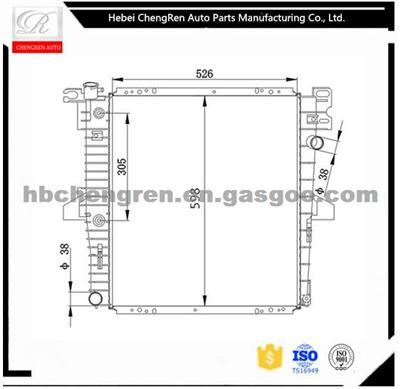 Auto Parts Aluminum Brazing Radiator For FORD Explorer' 1995-2005 Radiator, Oem:XL2Z8005LA/DA DPI:2173