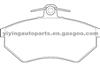 Brake Pads For VW/AUDI 357615115A,8A0698151C,8E0698151