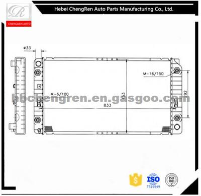Aluminum Auto Radiator For CADILLAC FLEET WOOD V8 4.3/5.7 94-96 52467762