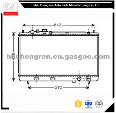 Aluminum Car Radiator For MAZDA PREMACY/323 BJEP 98- AT FP8715200A/B NISSENS:62506A