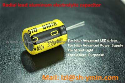 Long Life Small Size Radial Aluminum Electrolytic Capacitor For Small LED Driver